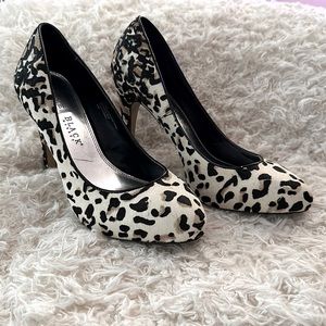 Leopard heels from White House Black Market. Size 8 1/2.